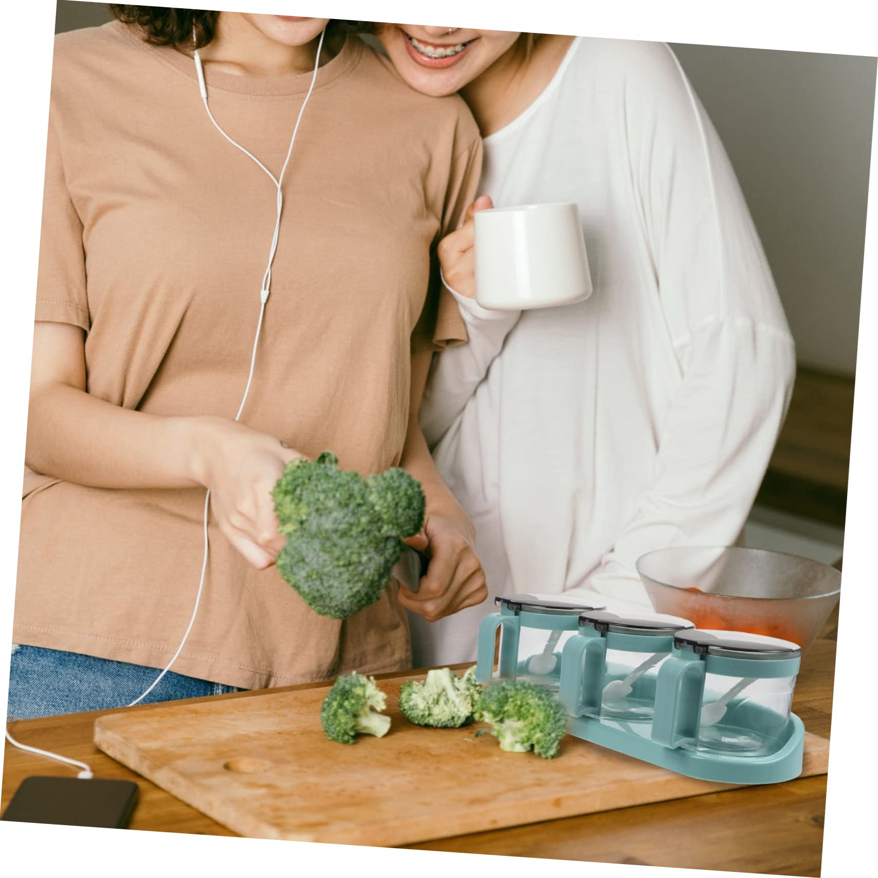 LABRIMP 1pieza Caja De Almacenamiento De Condimentos De Vidrio Para Cocina Frascos De Especias Multiusos Diseño Elegante y Para Sal Pimienta