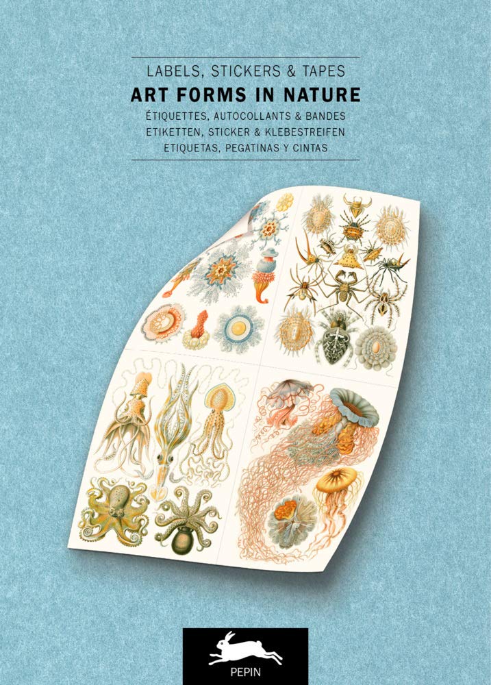 Art Forms in Nature: Label & Sticker Book (Multilingual Edition)
