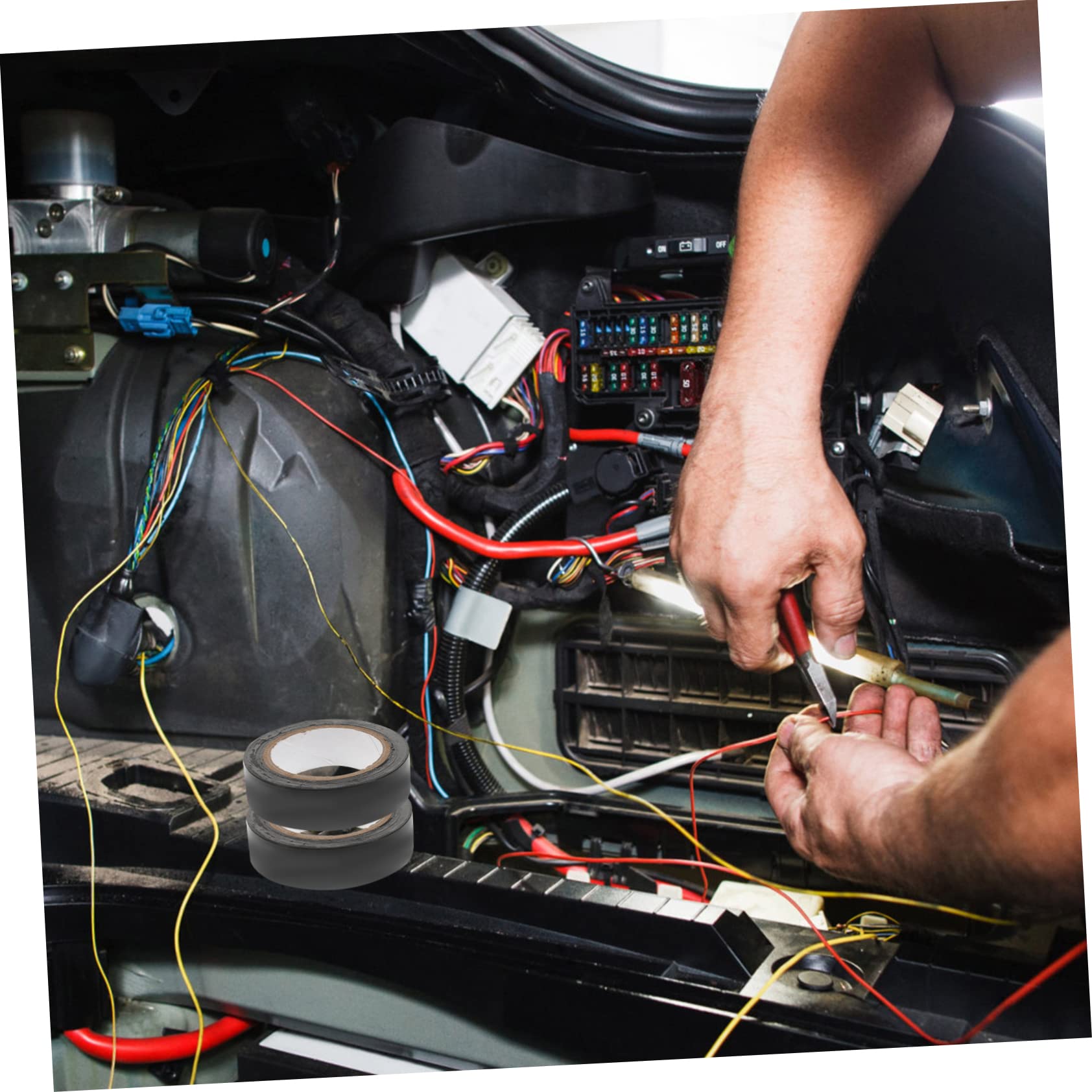 PRETYZOOM Cinta Aislante Eléctrica De Pvc De Resistente Al Calor Y Para Reparaciones Y Uso Interiores Y Exteriores De Cinta Autoadhesiva Para Electricistas Y Proyectos 10 * 3