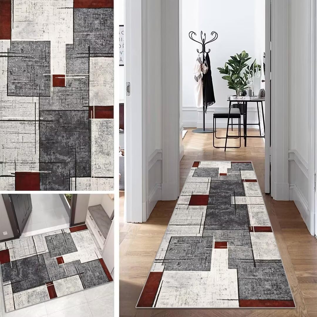 Tappeto Runner 60x240 Cm | Antiscivolo E Lavabile | Per Corridoio, Cucina, Ingresso | Morbido E Assorbente - Foto 7