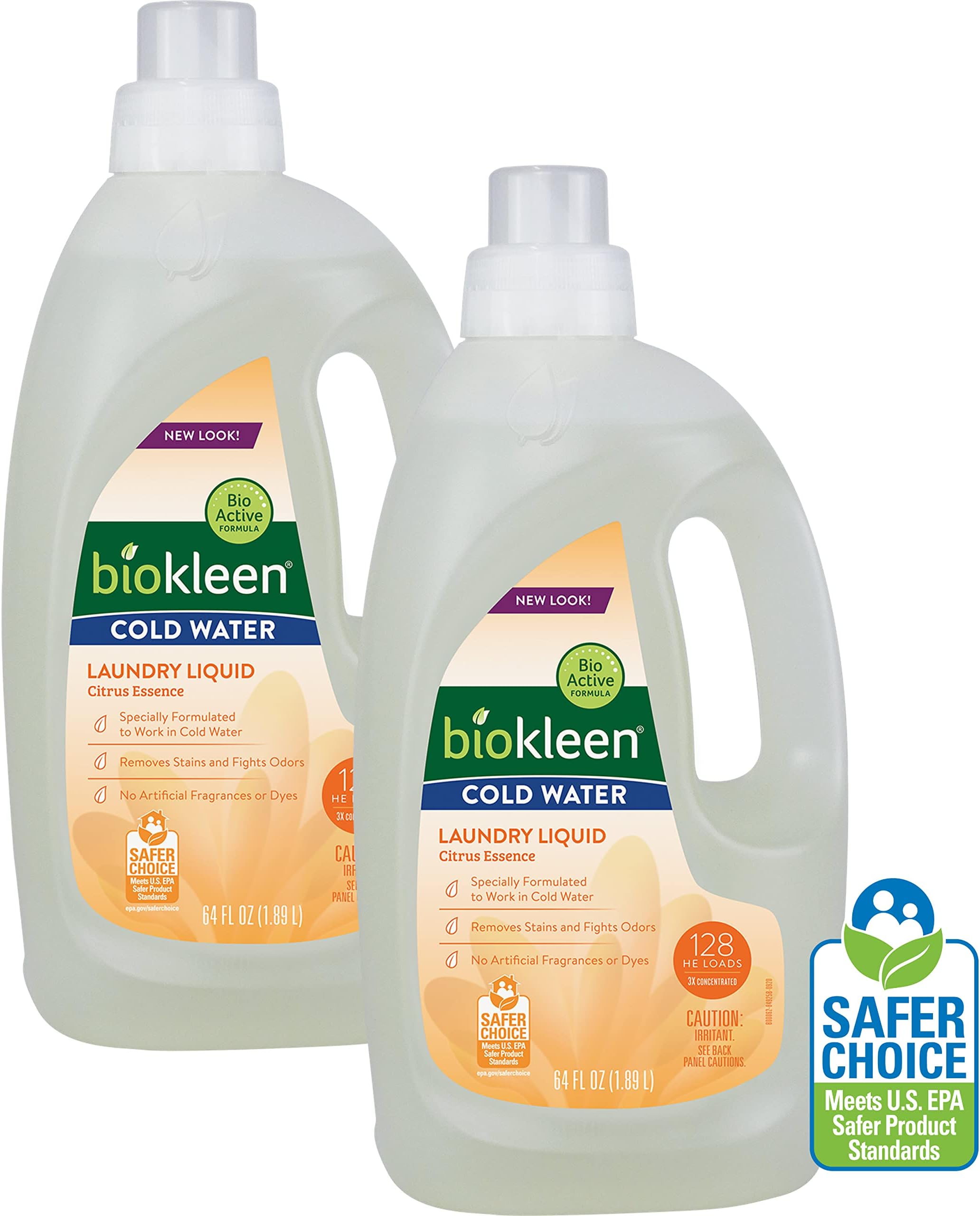 Biokleen Laundry Detergent 128 HE Loads Citrus Essence