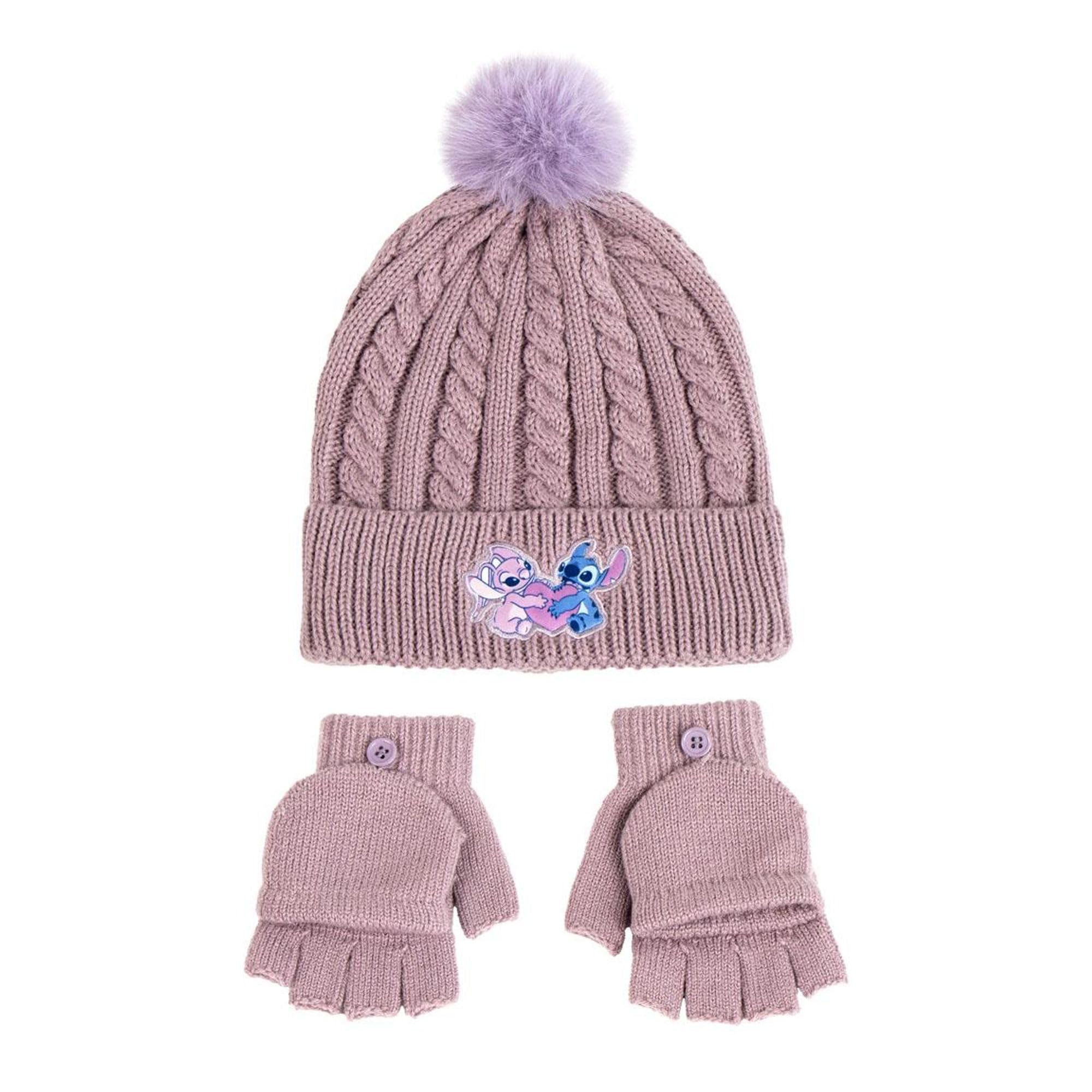 CERDÁ LIFE'S LITTLE MOMENTS Diseño Divertido y Único-Gorro y Guantes Stitch Conjunto de 2 Piezas, Multicolor, One Size para Niños