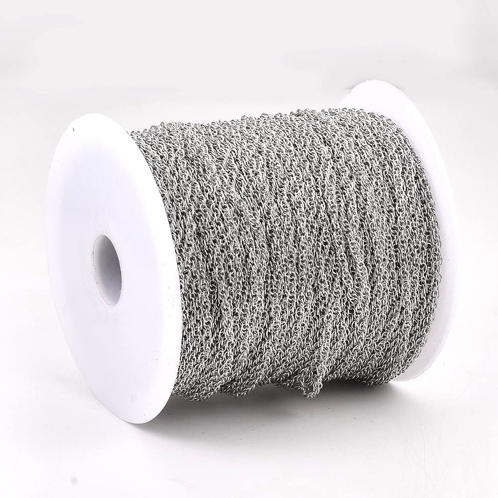 Perlin Catena a maglie da 3 metri Lumachina catena in metallo 6,5 x 2,5