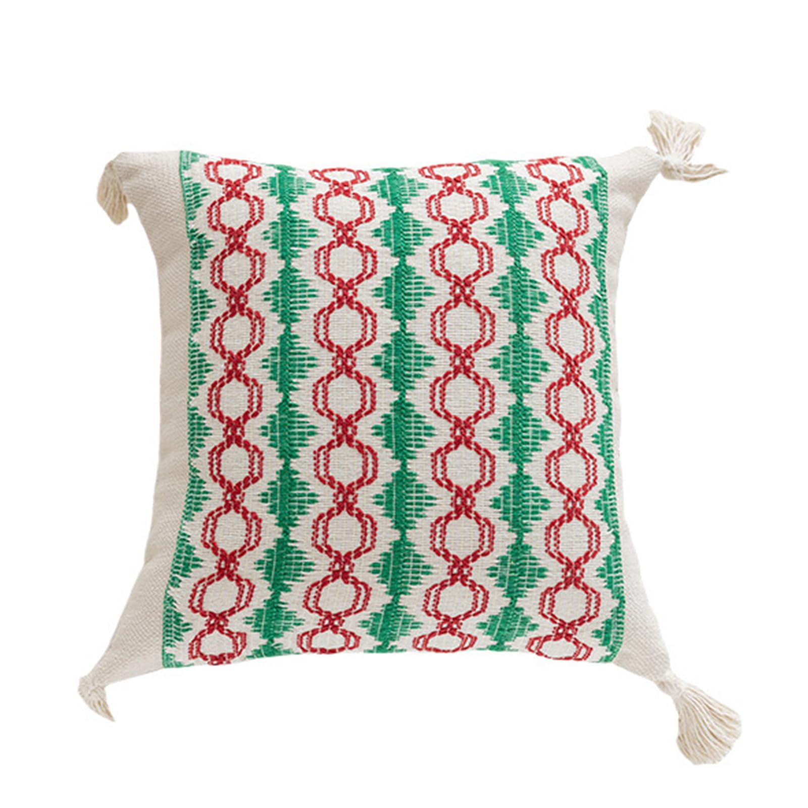 Carotoe N Durability Polyester Cotto Pillow Christmas Cushions Covers For Festival Home Accent Christmas Decors Throw Pillow Covers