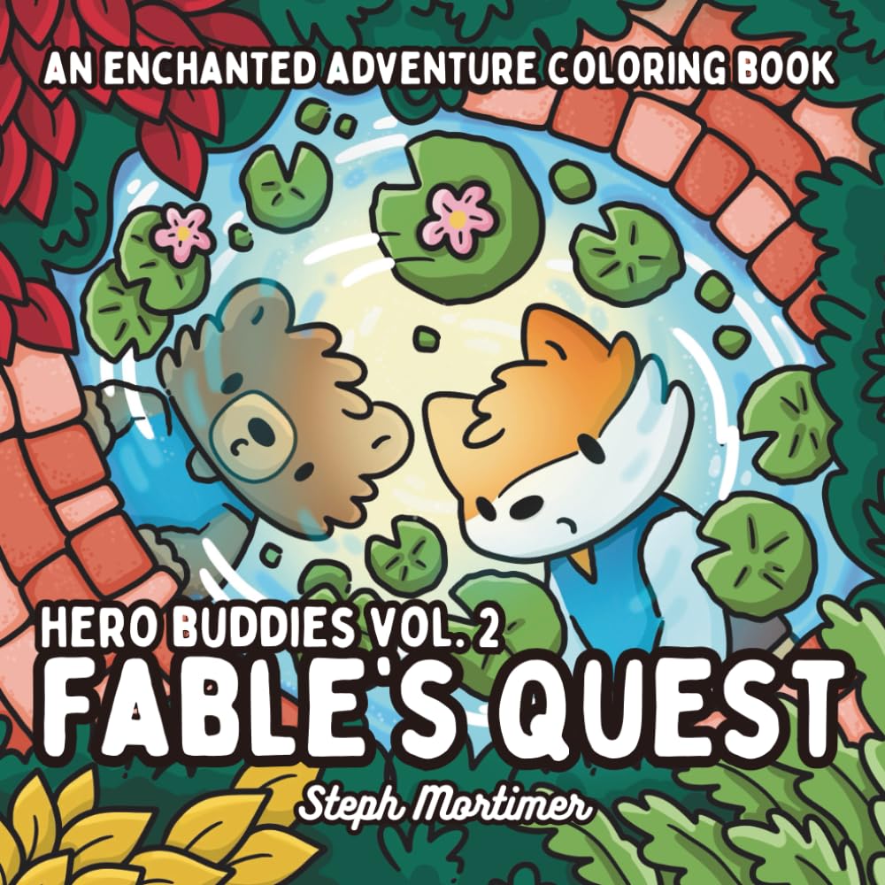 Fable's Quest : Hero Buddies Volume 2 : An enchanted forest adventure coloring book: For RPG and cozy fantasy enthusiasts or teens and adults seeking an magical adventure escape