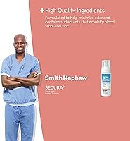 Vista 4 de Smith & Nephew 59430200 SECURA Limpiador de espuma corporal total, limpiador corporal sin agua, 4.5 onzas