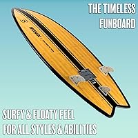 Vista 3 de Ronix Koal Classic Fish Wakesurf Board for All Levels Versatile Forgiving Surf-Style Board with Tool-Free Fin-S System & Swallowtail Best for