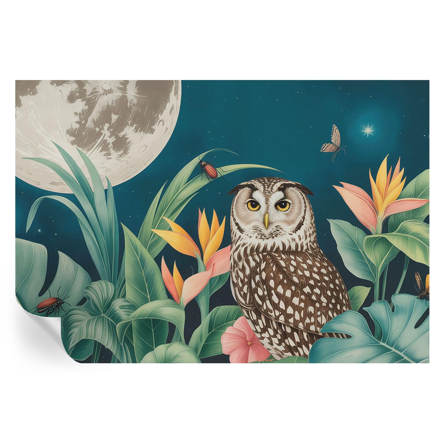 Vinilos decorativos Safari lunar 152x104 cm para el hogar
