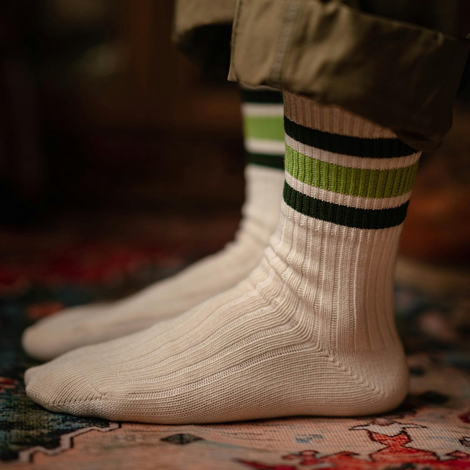 5 Paar – Herren Herbst und Winter gekämmte Baumwolle Socken Retro Paar Sport Skateboard Socken