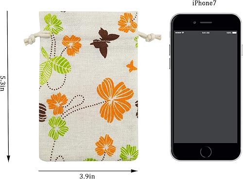 Miniatura 6 de 20 bolsas de arpillera con cordón, bolsas de regalo de boda de 3.9 x 5.3 pulgadas, joyas, fiestas de cumpleaños, baby shower, artes y manualidades,