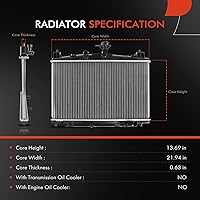 Vista 2 de A-Premium Conjunto de radiador de refrigerante del motor compatible con Mazda 2 2011 2012 2013 2014 L4 1.5L, transmisión manual, repuesto # ZYE915200