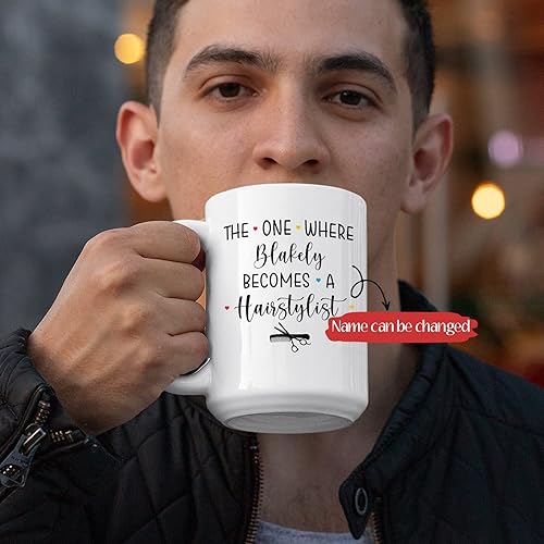 Miniatura 8 de Tazas de peluquería personalizadas, taza de café de armas de elección, diseño de taza de café para estilista con nombre personalizado para