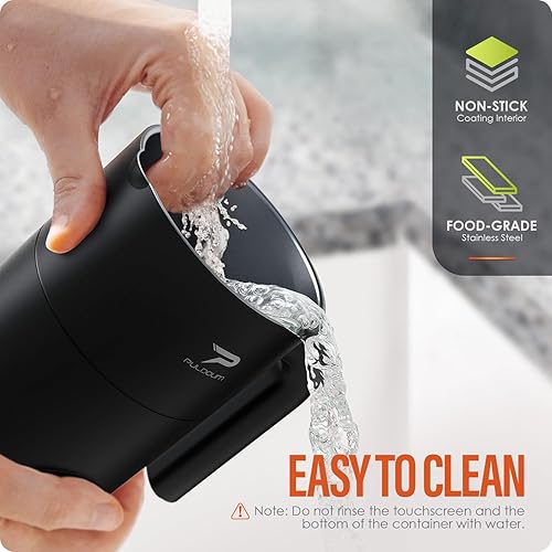 Miniatura 5 de Puldoum Espumador de leche eléctrico y vaporizador  Máquina de espuma caliente y fría de 11.8 onzas  Espumador automático 4 en 1 con dos batidores,