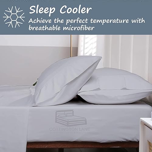 Miniatura 2 de Juego de sábanas Flex King de cabeza dividida para cama ajustable, sábanas de tamaño King flexible para dormir con número de cama, sábanas de