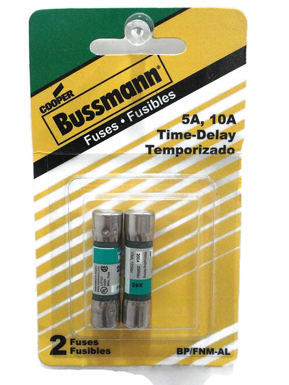 Bussmann BP/fnm-al Low Amp cartuccia fusibile assortimento, cartoncino, confezione da 2,