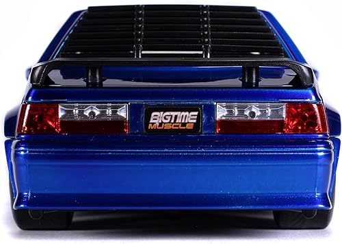 Miniatura 4 de Jada Toys Bigtime Muscle 1:24 1989 Ford Mustang GT Die-cast Car Azul, Juguetes para niños y adultos