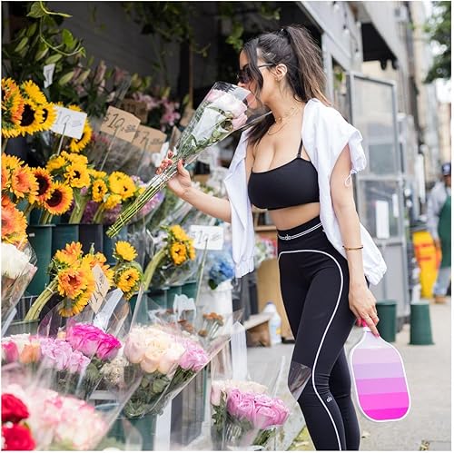 Miniatura 5 de Brooklyn Pickleball Co. - Paleta de pickleball de fibra de carbono prémium, aprobada por USAPA, núcleo de panal, agarre acolchado, elegante paleta