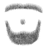 Fake Beard Human Hair Fake Mustache Handmade with Invisible Lace Fake Facial Hair Natural Looking Human Hair Fake Beard for Entertainment Drama