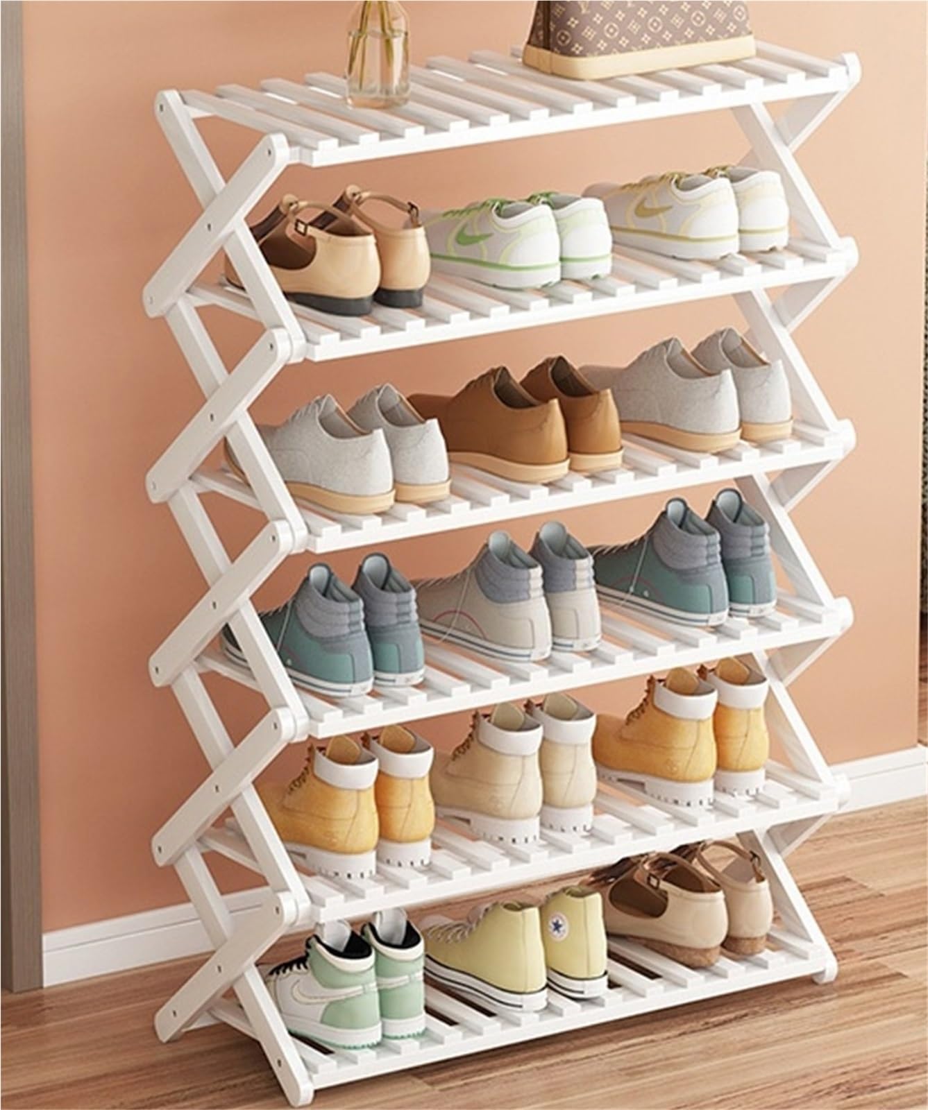 Meuble à chaussures pliable gain de place pour une entrée et un couloir toujours impeccables