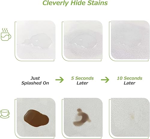 Miniatura 3 de Matace Tapete de secado de diseñador, 16 x 24 pulgadas, superficie de piel sintética y parte trasera de goma, absorción rápida, resistente al calor,