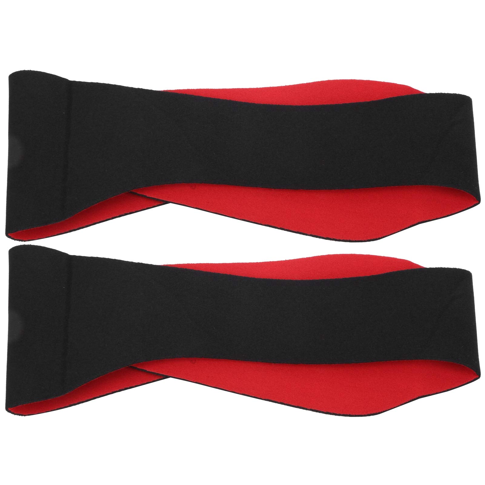 2PCS Pływające Opaska na głowę Neopren Płyta Uszu Wodoodporna Opaska na głowę Przenośna Wodoodporna Opaska na Sporty Jogi Pływackiej, Regulowany Elastyczny Hak i Pętla (BLACK)