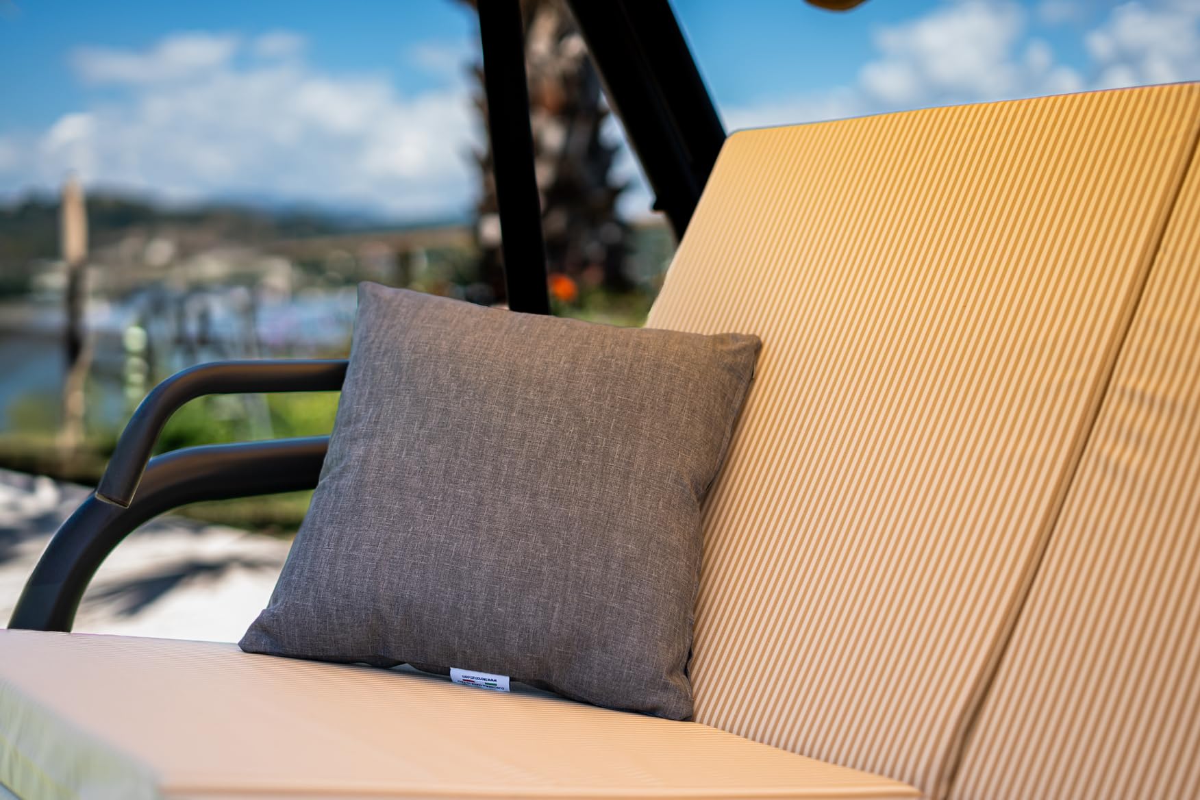 TECNOCUCI Cuscino Sfoderabile per Dondolo 3 Posti - 100% Made in Italy - Ideale per Esterni (Giardini e Cortili)