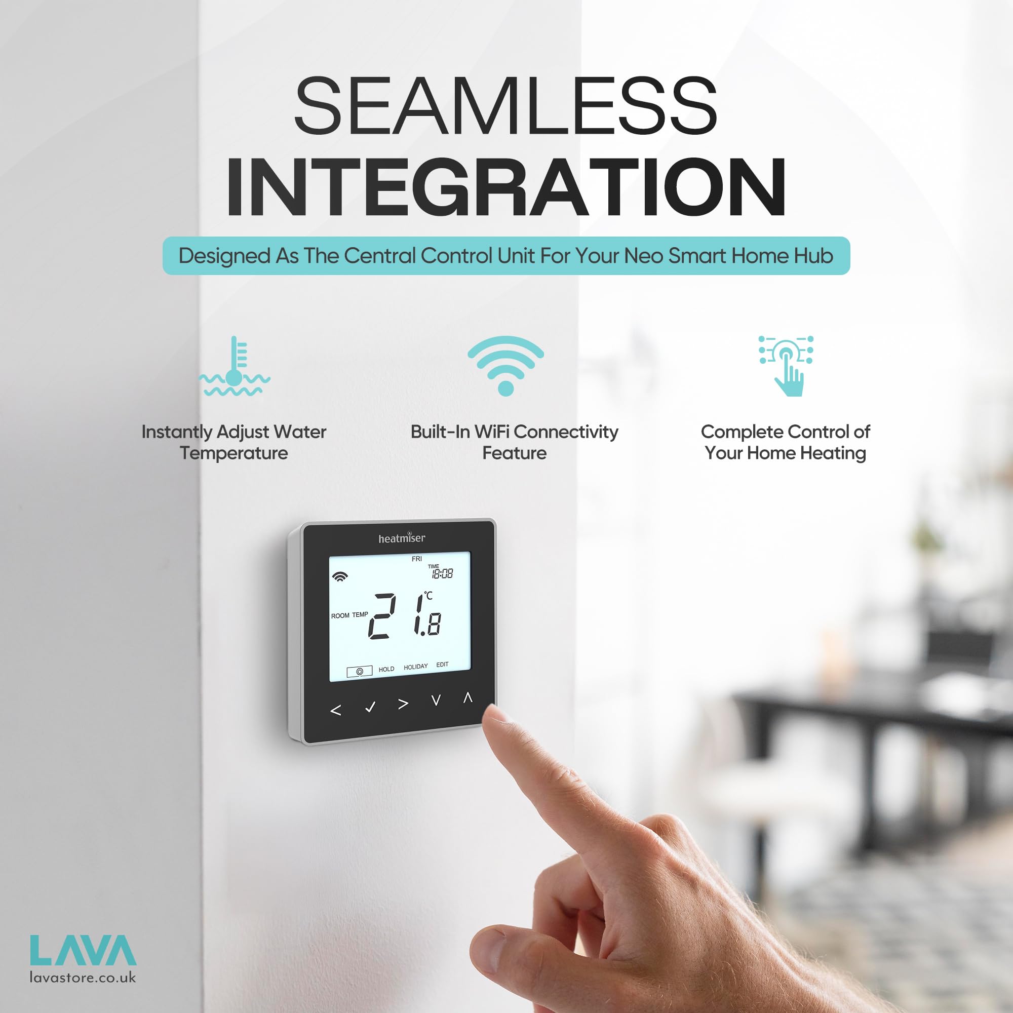 Heatmiser NeoHub Gen 2 Home Internet Gateway Neo Hub per l'uso con termostato Heatmiser Neo Series Neostat NeoAir NeoPlug LavaTap Smart Home