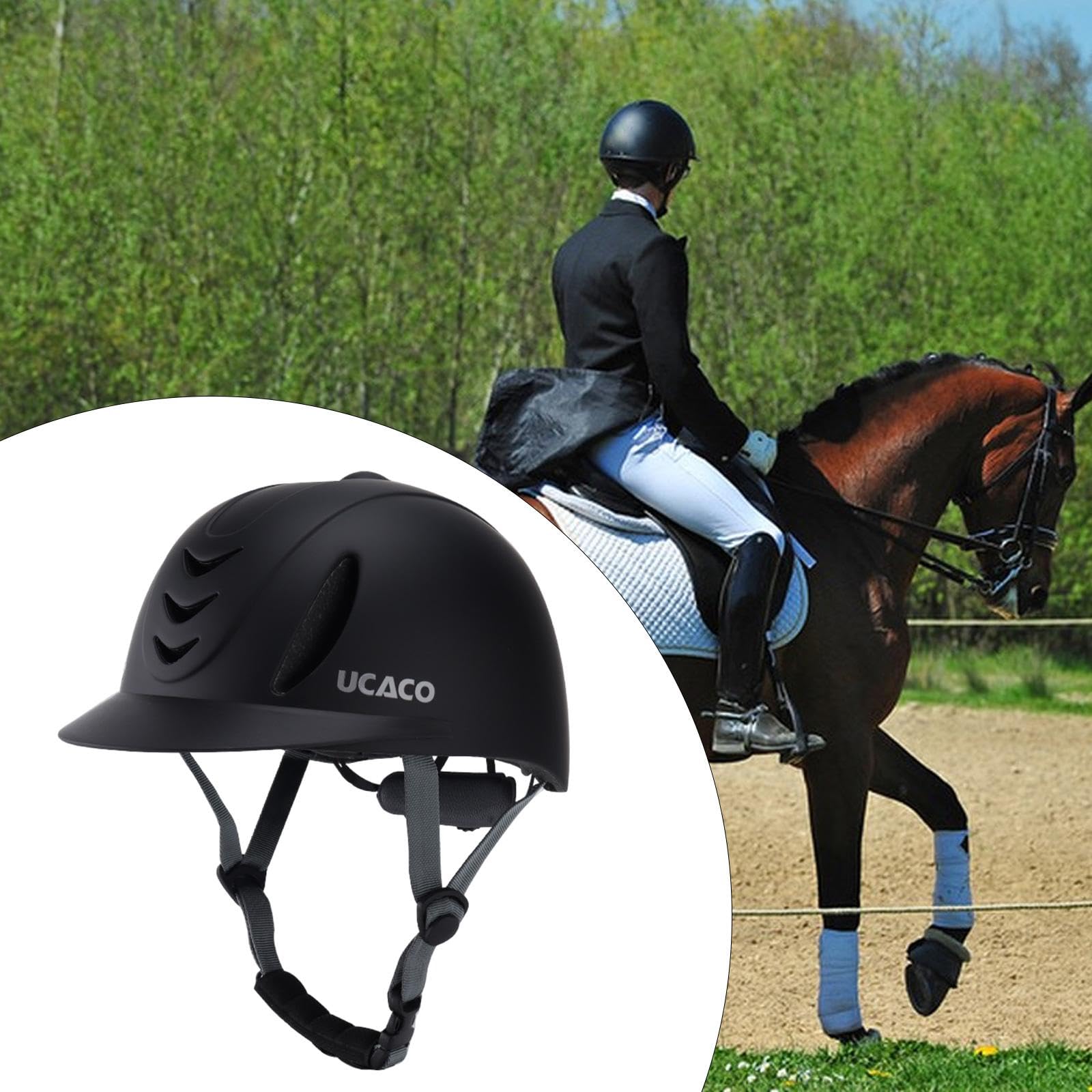 MagiDeal Casco da Equitazione per Adulti E Bambini, Ventilazione Estiva, Cappelli per Sport all'Aria Aperta, Cappello da Cavaliere Semplice, Casco da Equitazio