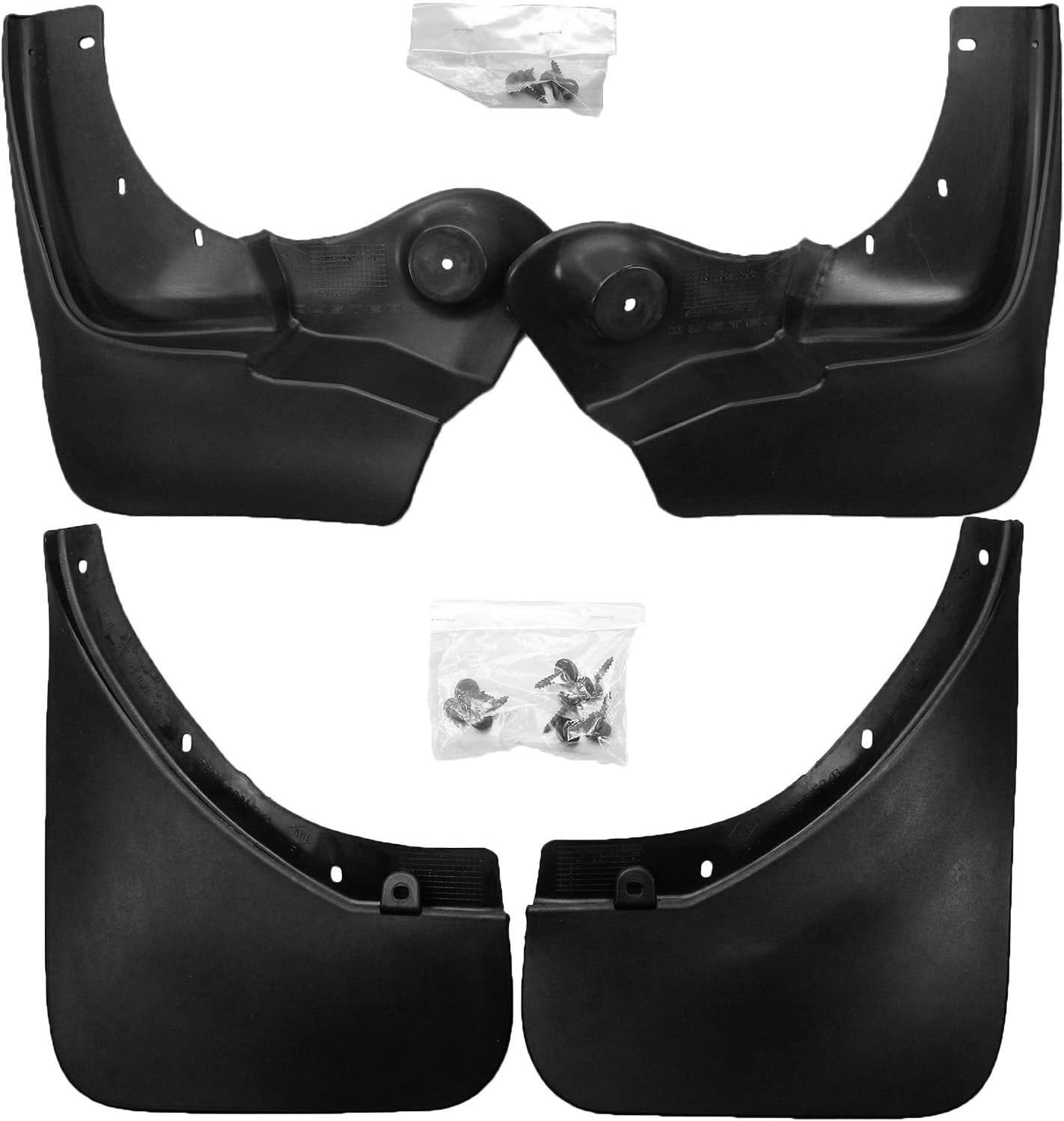 638537420R/788121885R OEM Best Car Vest Complete Set Mud Flaps Rear, Front Left and Right