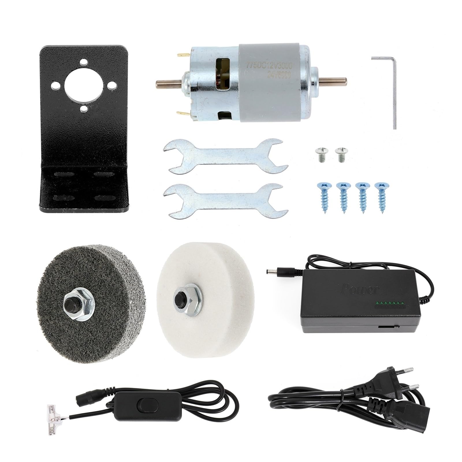 Esmeriladora de banco Rectificadora pequeña for el hogar, amoladora de cuchillos, Motor DIY, Mini Micro pulido, rueda de eléctrica, amoladora de mesa, lijado