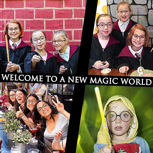 Miniatura 7 de Col-Pary Wizard - Tatuajes temporales de cicatrices de rayo para disfraz de Halloween decoraciones mágicas para fiestas temáticas 24 unidades