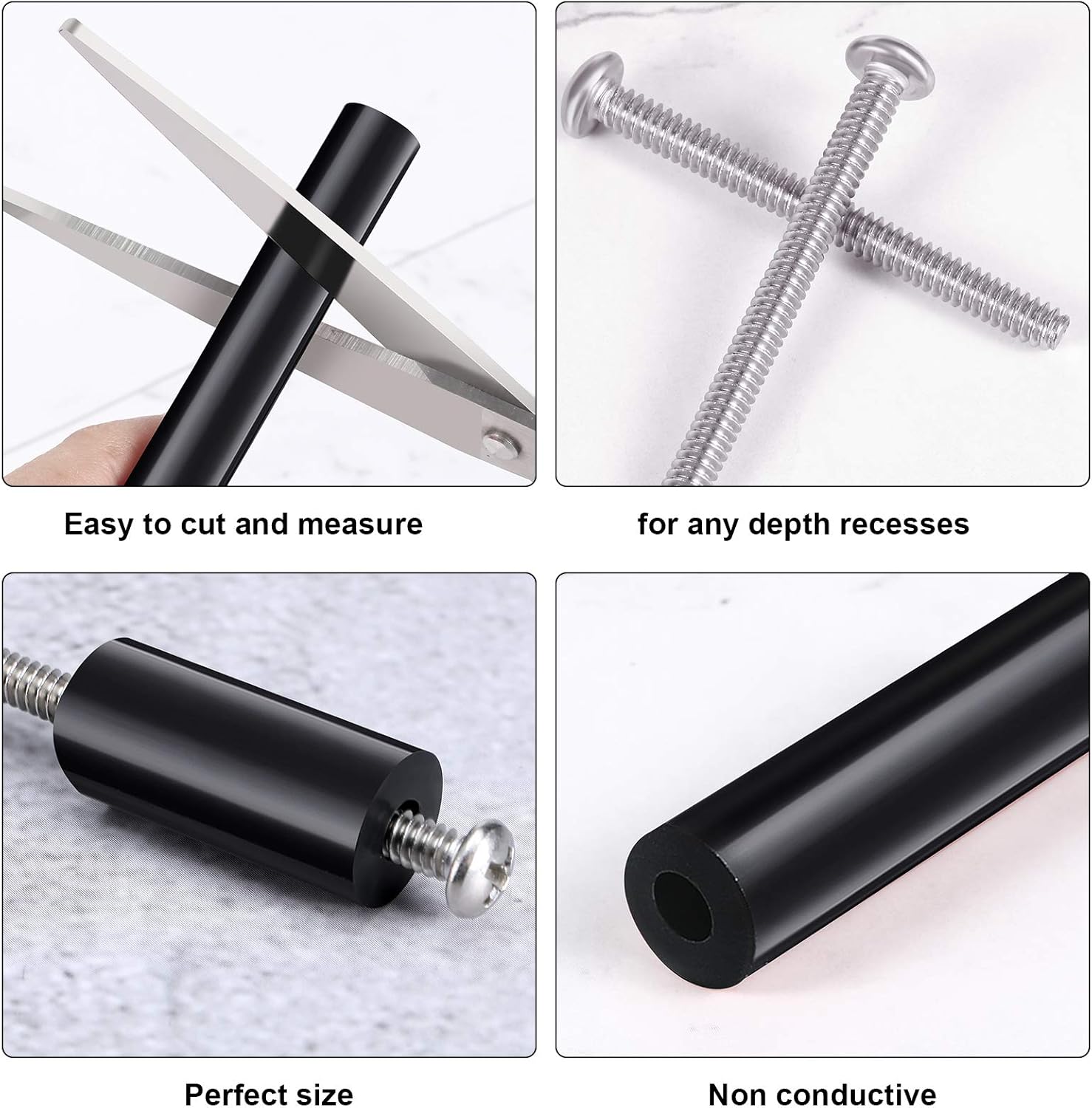 48 Pieces Electrical Outlet Extender Kit Includes 24 Pieces 3 Inch