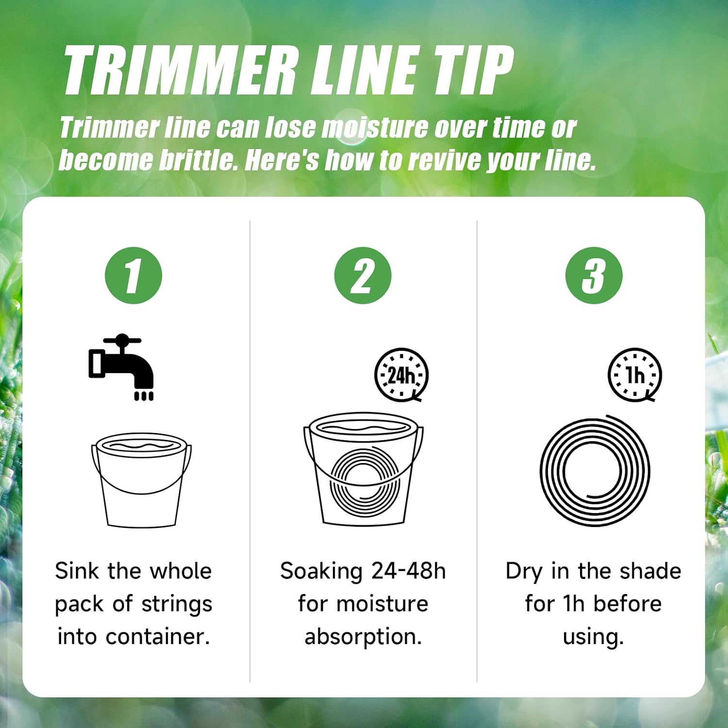 Weed Eater String, 0.080 String Trimmer Line, Weed Wacker String Replacement for Ryobi, Black and Decker, Stihl, Dewalt, Kobalt，Greenworks, Echo，Husqvarna，Milwaukee -Round, 5Lb, 2000ft