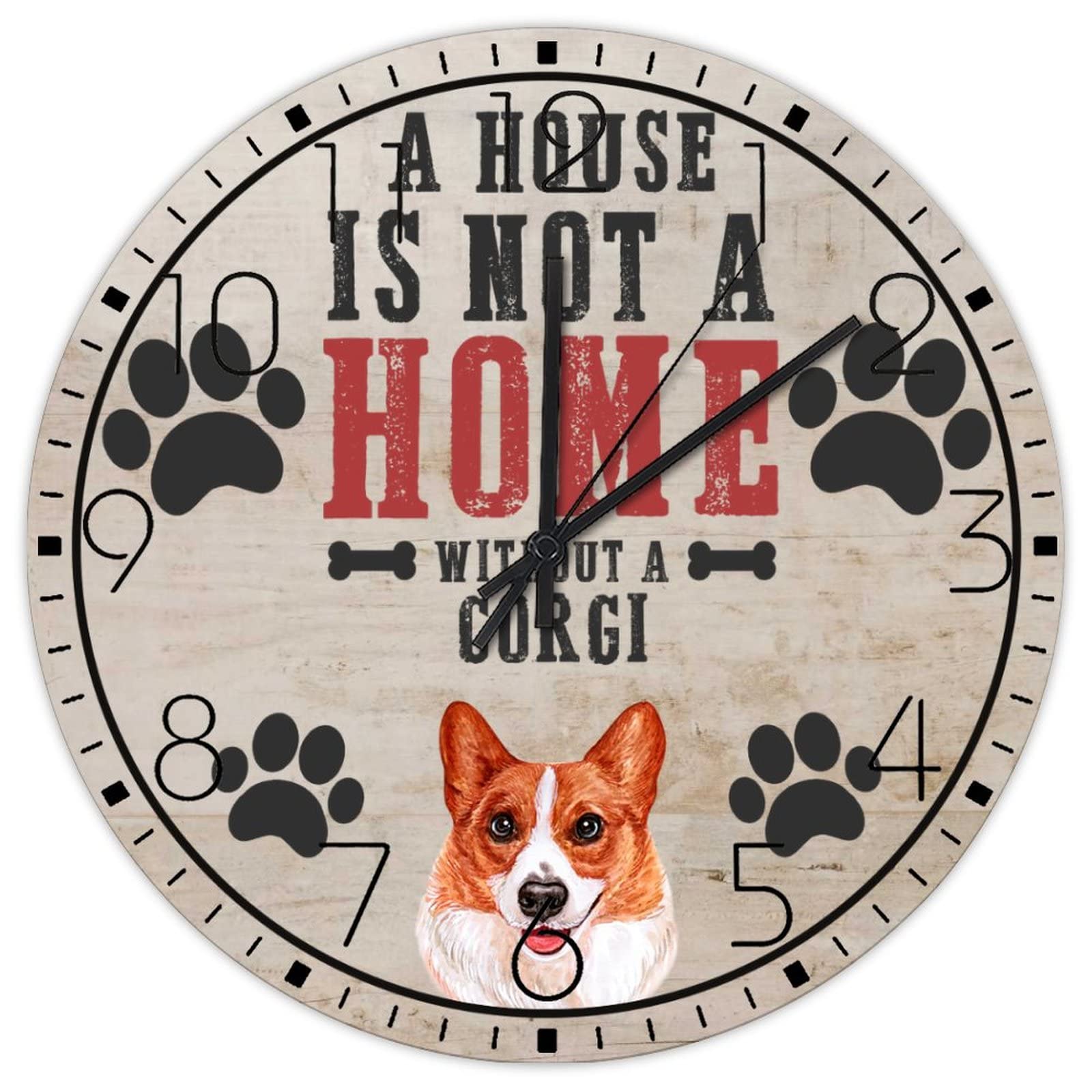 Horloge de yoga en bois et animaux mignons sans tic-tac pour studio