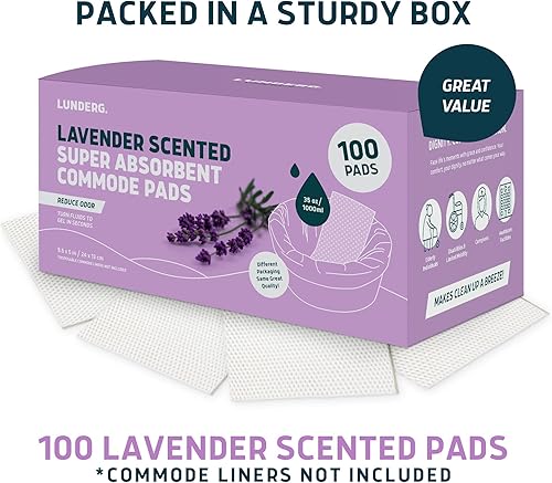 Miniatura 10 de Lunderg Jasmine - Almohadillas perfumadas súper absorbentes, paquete de valor de grado médico, 250 unidades, para forros de cómoda de noche,