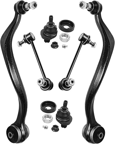 Miniatura 82 de Detroit Axle - Kit de suspensión delantera RWD para Chrysler 300 Dodge Charger Challenger Magnum 2 brazos de control superior con rótulas 2 rótulas