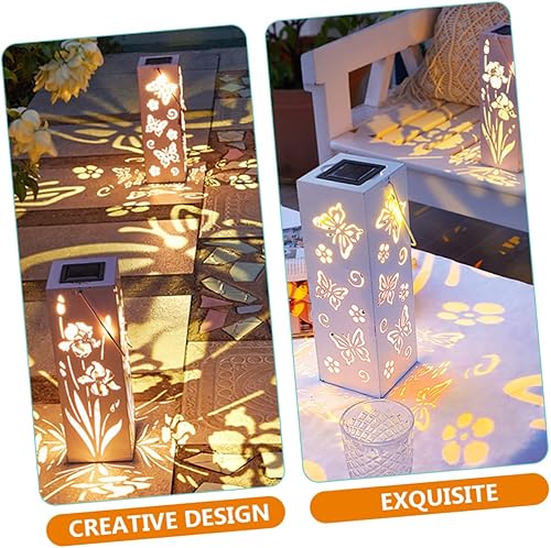 Miniatura 6 de Didiseaon 3 unids linterna solar al aire libre linterna de jardín luz colgante luces solares lámpara solar para exterior decorativo LED linterna