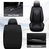 Vista 5 de TTX LIGHTING 2 fundas de asiento delantero de automóvil para Volvo XC40 2019-2023, fundas de asiento impermeables de piel sintética, compatibles
