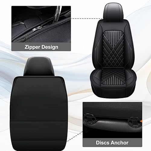 Miniatura 6 de TTX LIGHTING Juego completo de fundas para asientos de automóvil Compatible con Hyundai Santa Fe 2007-2024 2025 Fundas para asientos de automóvil de