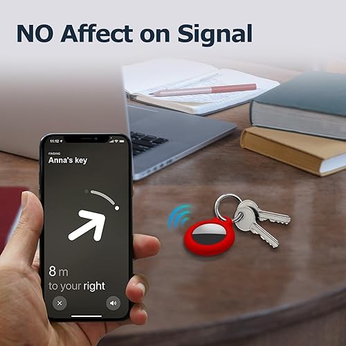 Miniatura 219 de Funda para AirTag con llavero, a prueba de golpes y antiarañazos, accesorios para localizadores GPS, para bolsos y maletas, transparente F5-Clear