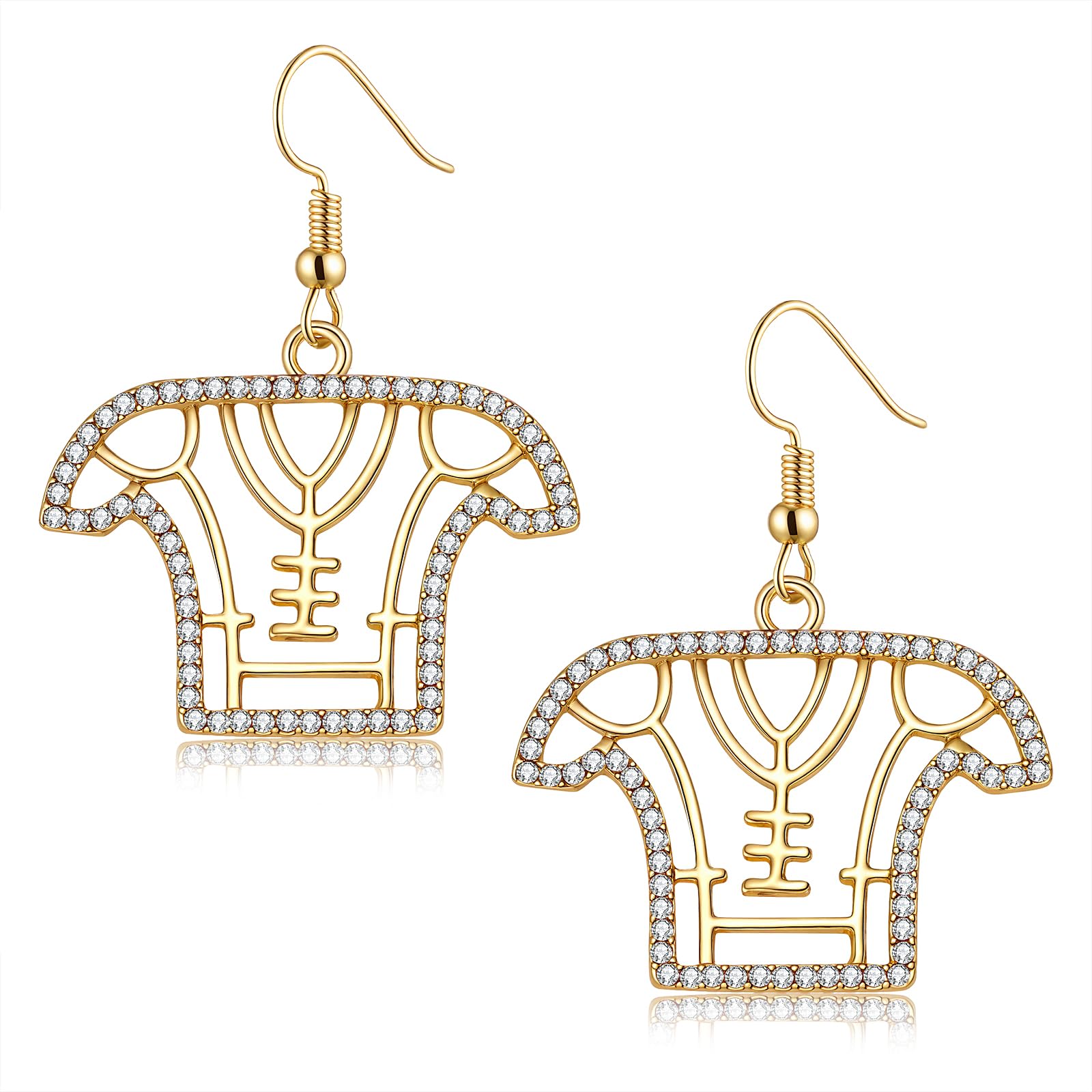 PHALIN Baseball Earrings for Women Fun Rhinestone Gloves Uniform Bat Drop Dangle Earrings Game Day Sports Jewelry Baseball Mom Accessories Gifts