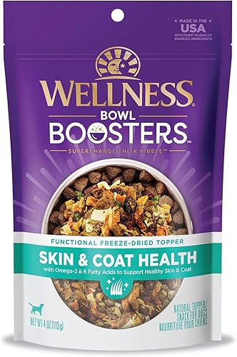 Wellness Bowl Boosters, suplemento para comida de perro para razas pequeñas, medianas y grandes, sin cereales, natural, liofilizado, para la salud