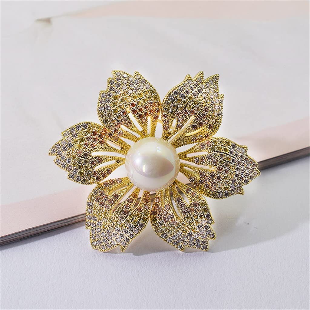 Geschenk Bauhinia Brosche Feminine Retro Anzug Mantelkleid Corsage Schmuck Schmuck