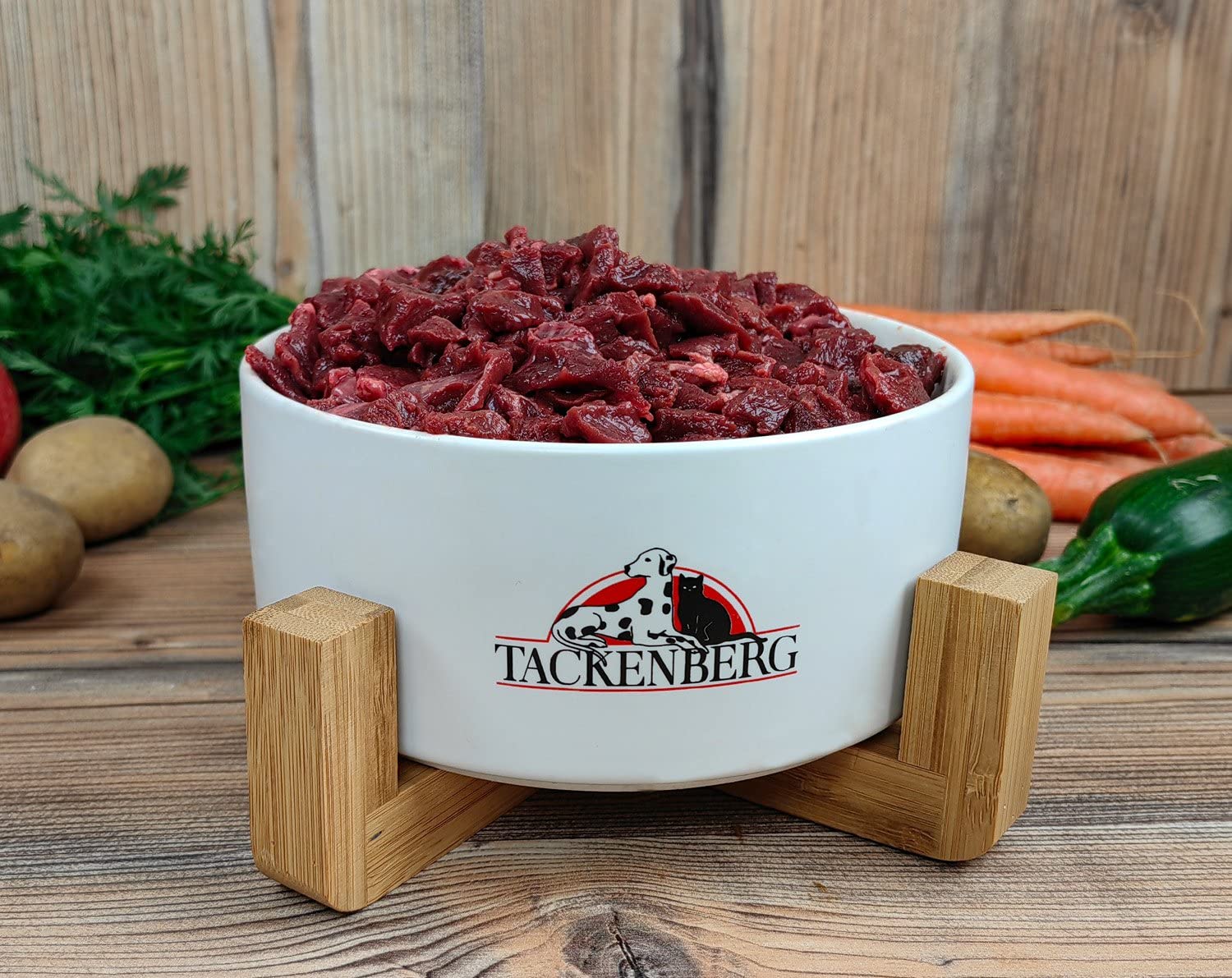 TACKENBERG Barf Rinderherz für Hunde - 14 x 500 g - leckeres Frostfleisch als Hundefutter in Premiumqualität - geeignetes Gefrierfutter für deinen Vierbeiner - ohne Zusatzstoffe