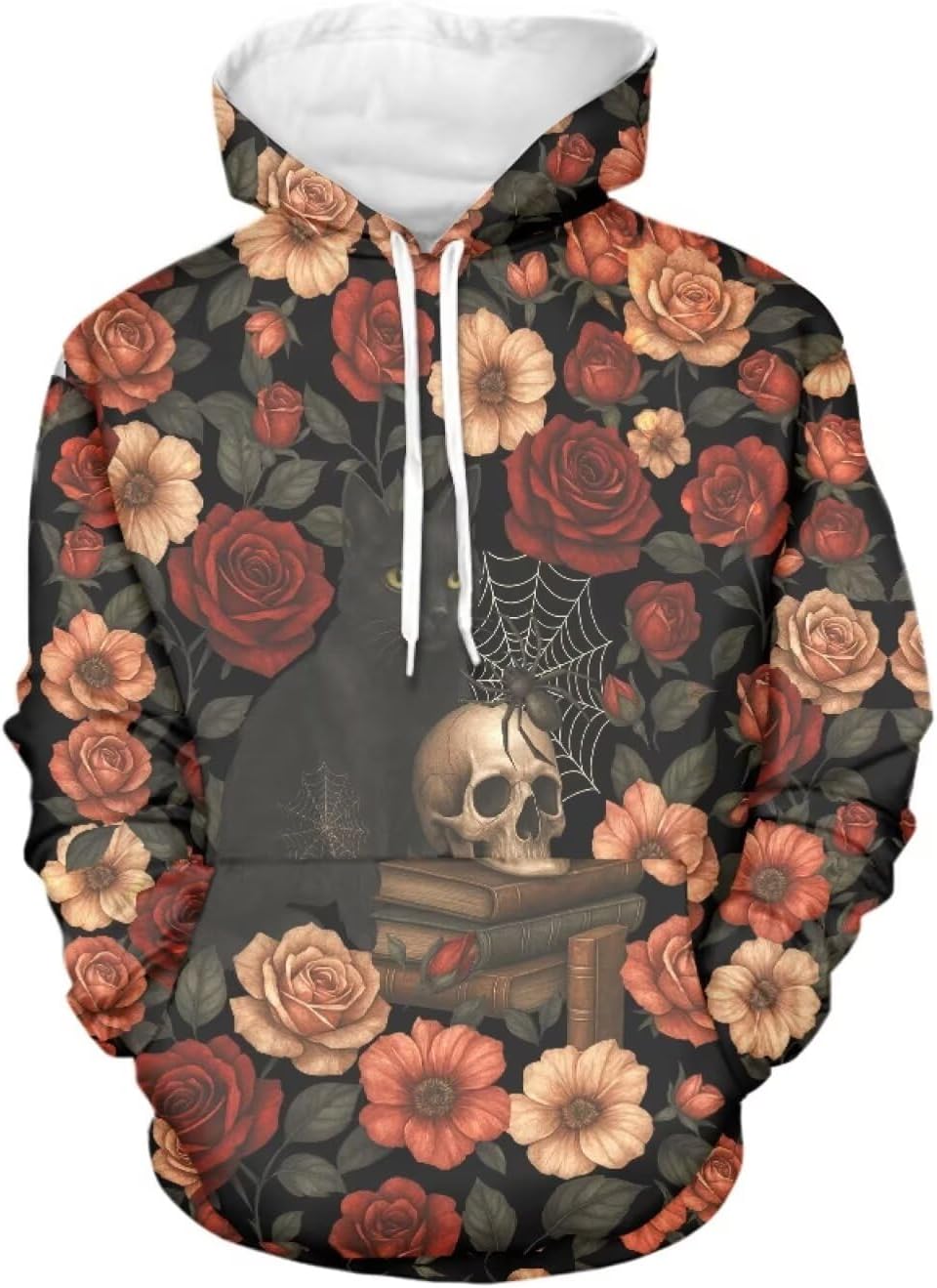 WELLFLYHOM Drawstring Hoodies Cute Long Sleeve Fashion Sweatshirts for Women Teen Girls Hooeded Pullover Size XS-4XL