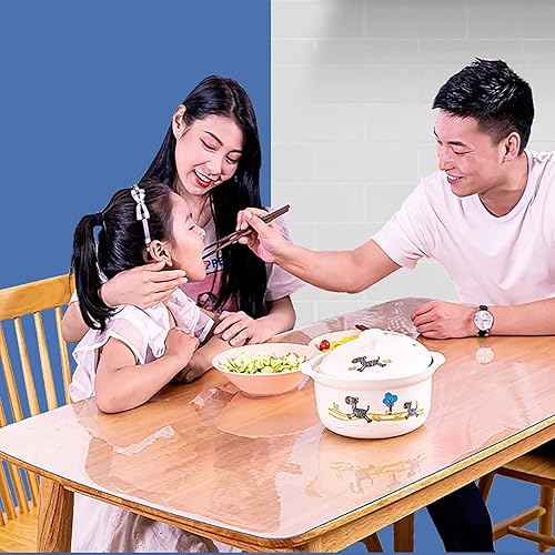 Miniatura 3 de Protector de mantel de plástico transparente, almohadilla impermeable para escritorio de oficina, tapete de protección de mesa de comedor de café