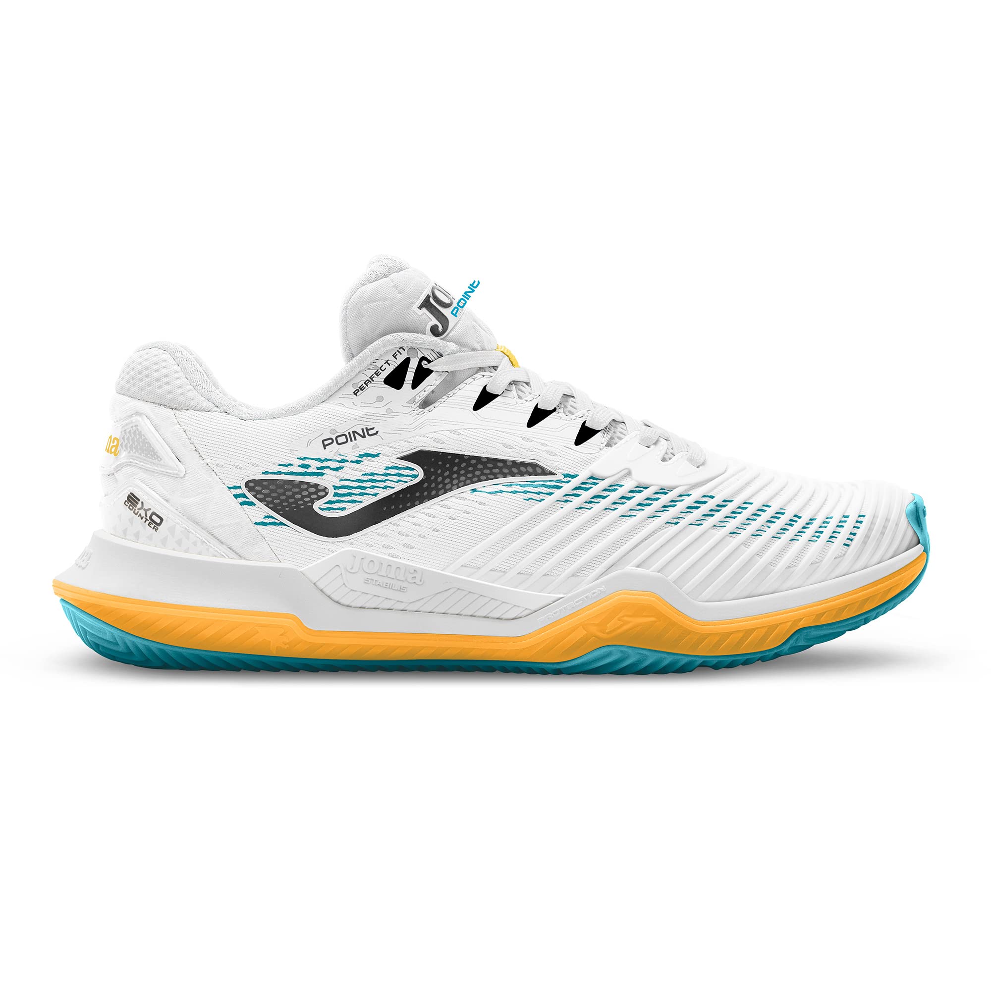 Joma Point Series, Men's Trainers, White Blue, 42 EU, Blanco Azul, 9 UK