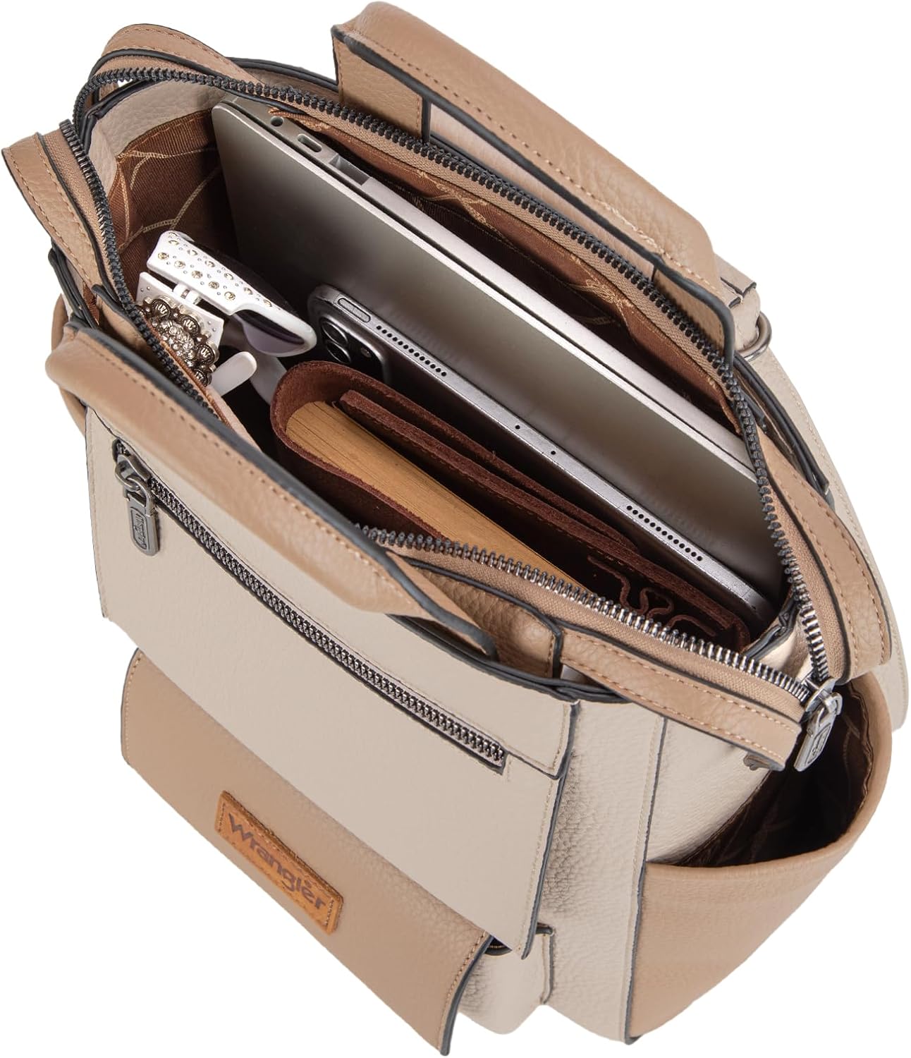 Montana West Wrangler Women Backpack Purse Convertible Backpack Vegan Leather Ladies Anti Theft Backpack with Adjustable Strap - Image 6