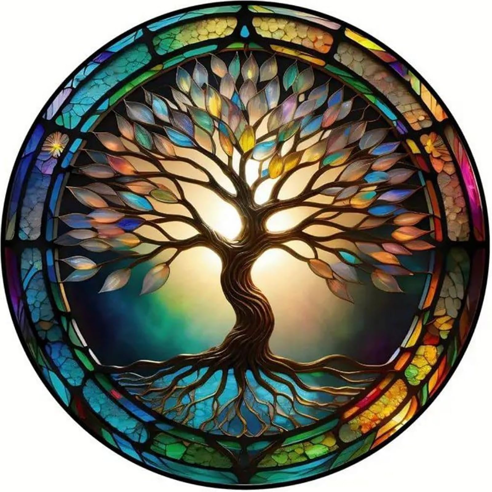 KINPLUB Tree of Life Diamond Painting Kits for Adults Beginners, DIY Full Round Drill 5D Diamond Art Kits, Paint with Diamonds Dots Gem Art, Home Wall Decor 12 x 12 Inch