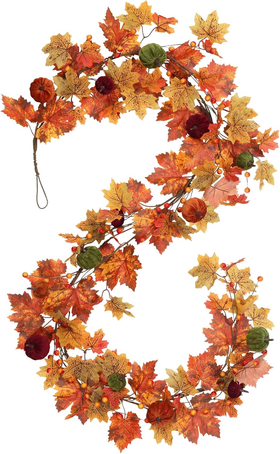 RoseCraft Fall Garland, 6FT Autumn Maple Leaf Velvet Pumpkin/Berry Garland Fall Decor, for Home Harvest Thanksgiving Fireplace Front Door Indoor Outdoor Holiday Party Decorations. RoseCraft Fall Garland, 6FT Autumn Maple Leaf Velvet Pumpkin/Berry Garland Fall Decor, for Home Harvest Thanksgiving Fireplace Front Door Indoor Outdoor Holiday Party Decorations.